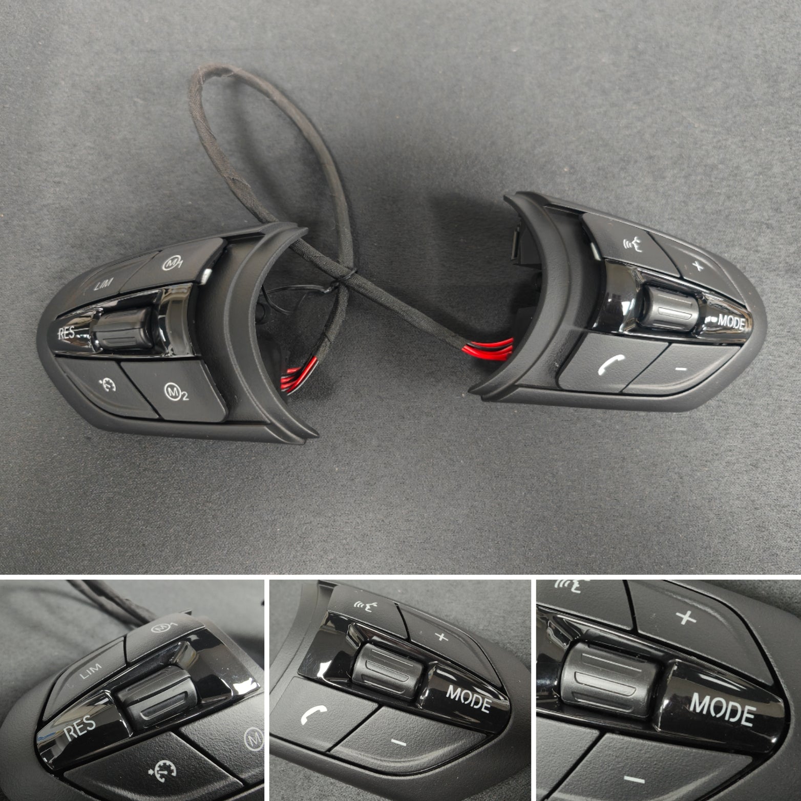 BMW F-SERIES STEERING WHEEL SWITCH PACKS / BUTTONS (GLOSS BLACK ) - M2 M3 M4 M5 M6